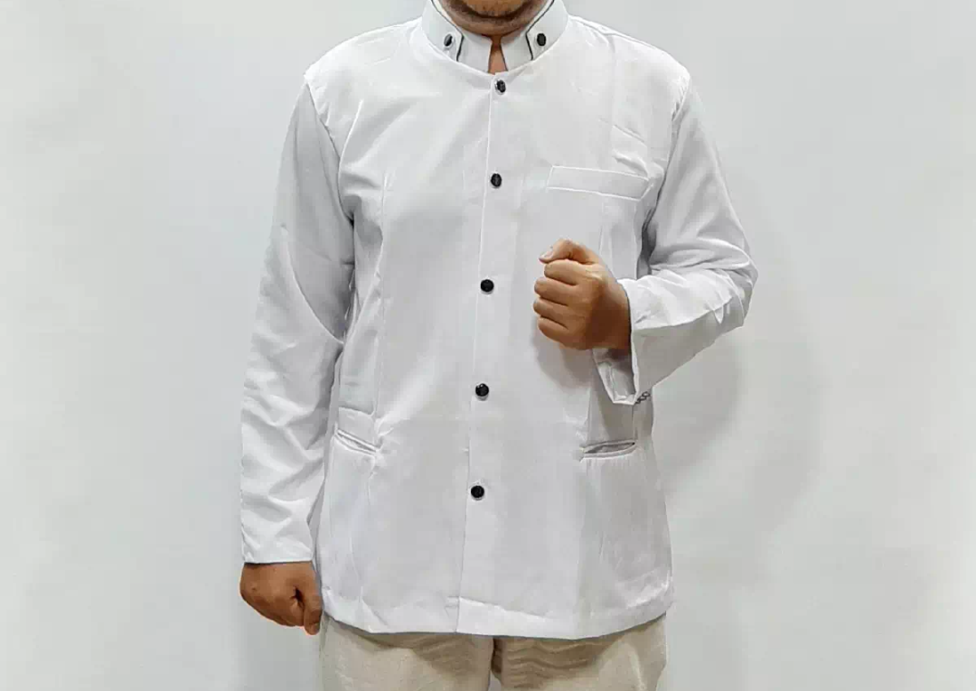 JASKO PUTIH POLOS ELEGANT BAJU KOKO PRIA DEWASA jasko putih polos elegant baju koko pria dewasa