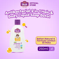 Sleek Baby Natural Antibacterial 2 in 1 Hair & Body Liquid Soap Botol 250 mL