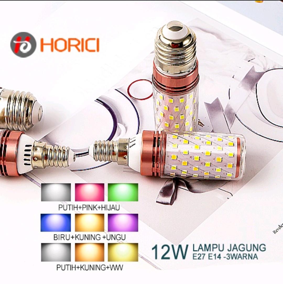 Lampu Led Bohlam Jagung 12W 16W 3 Warna Putih Kuning Natural E27