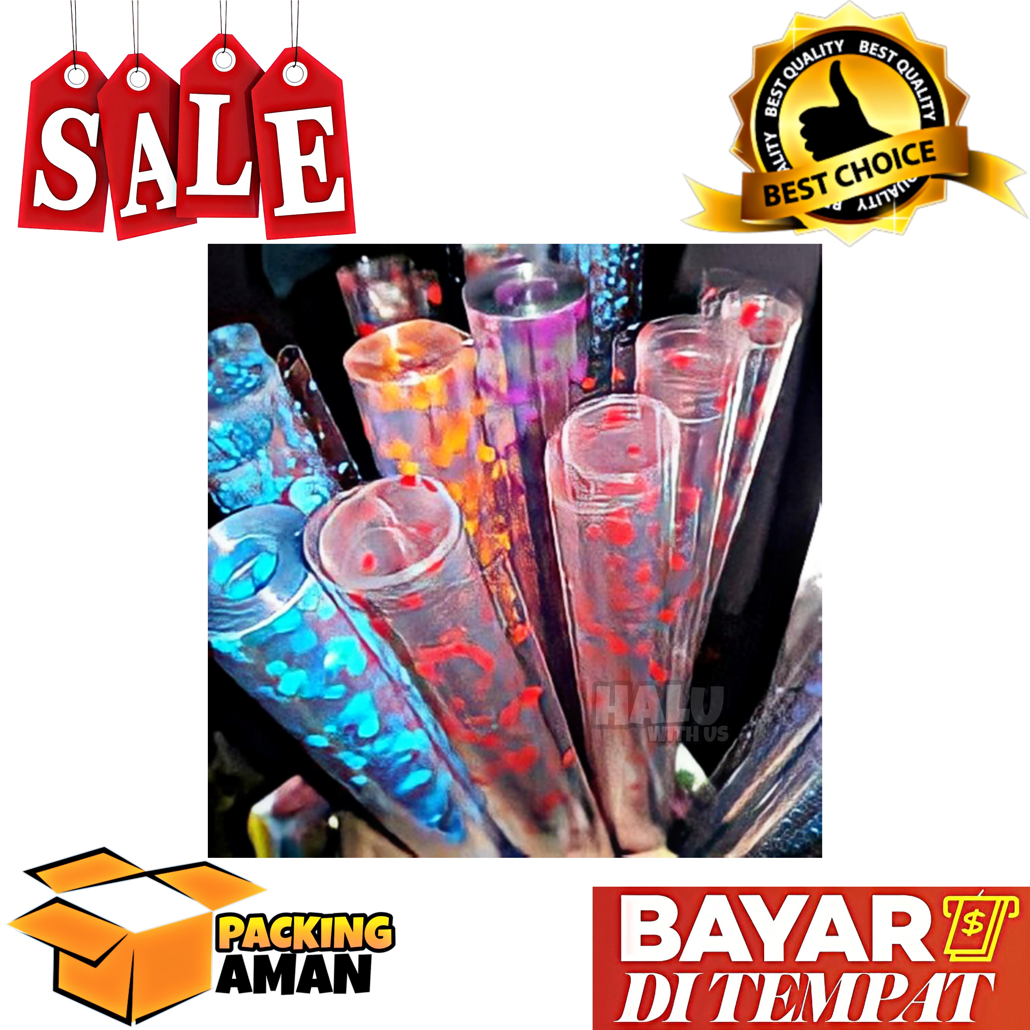 (BISA COD) PROMO 10 Pcs Plastik Parcel Motif