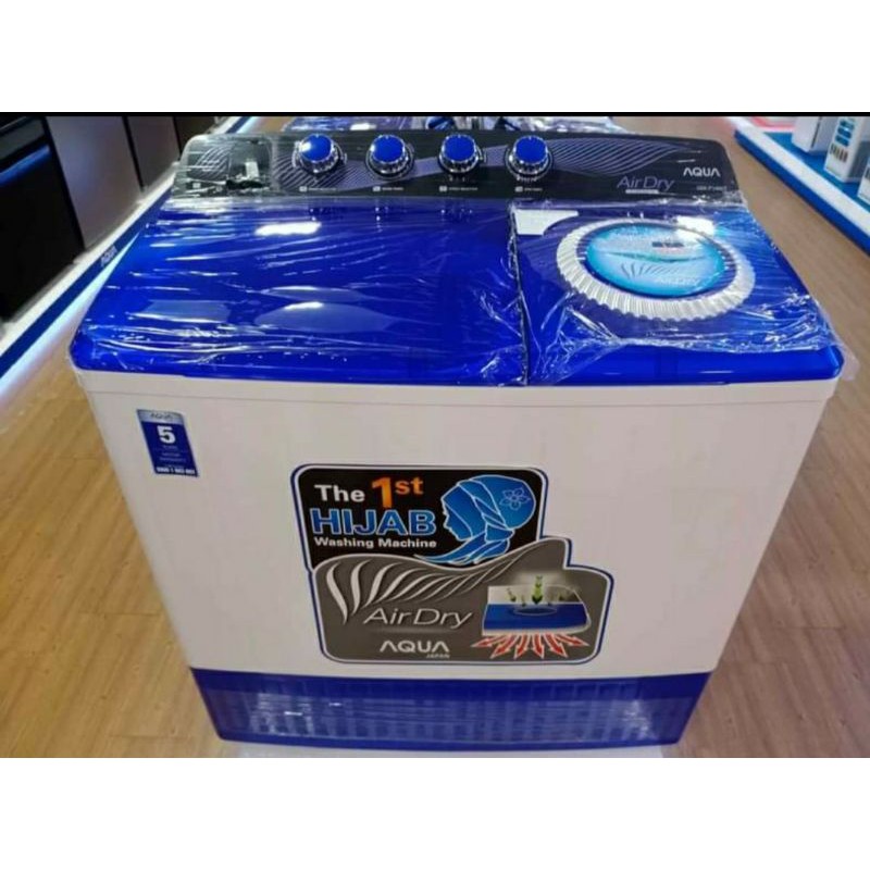 mesin cuci aqua 10kg MESIN CUCI AQUA QW-1050XT/QW-1080XT Mesin Cuci 2 Tabung (10kg) (KHUSUS PENGI...