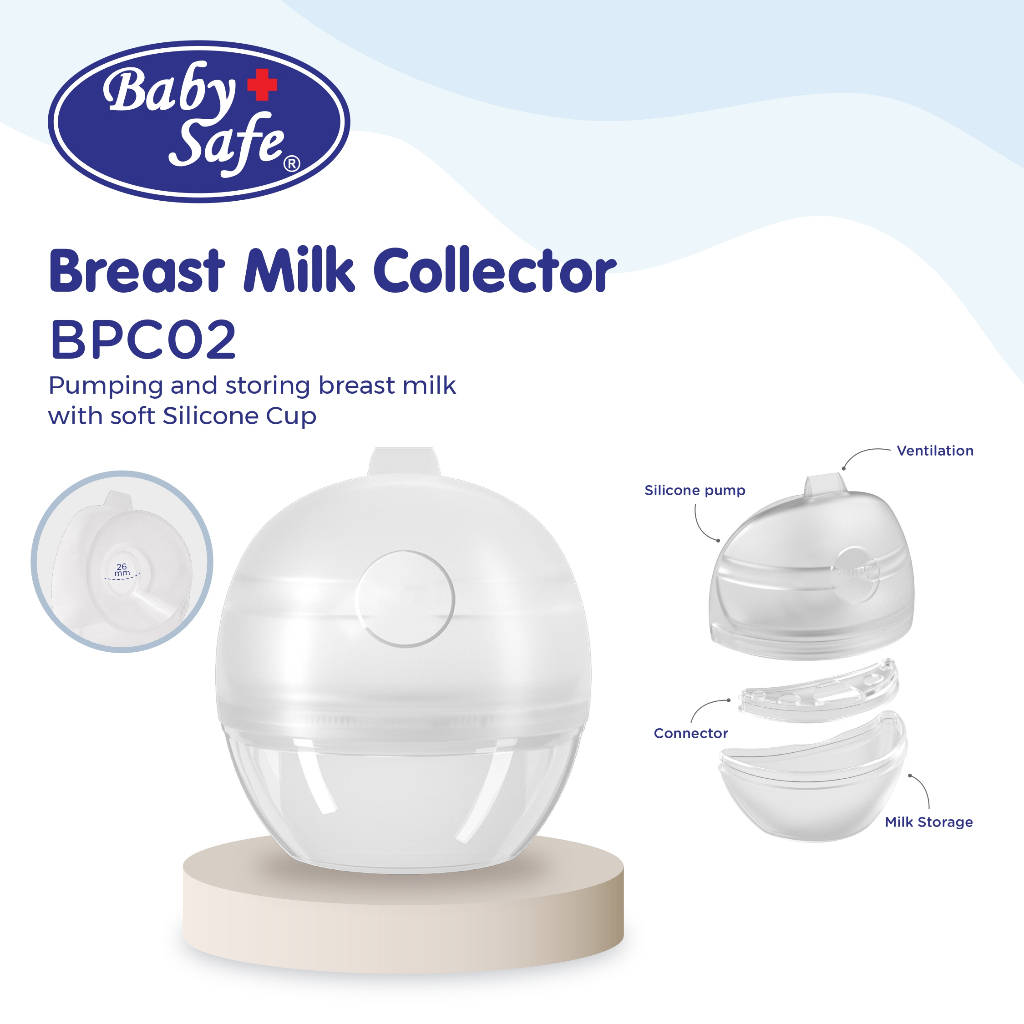 BabySafe - BPC02 - Breast Milk Collector | Pompa ASI Langsung Pakai