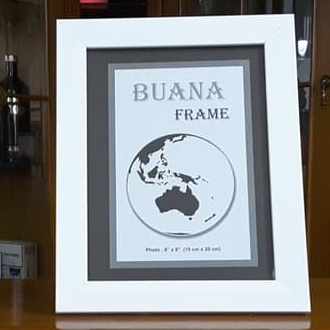 Bingkai Foto Figura 6R Minimalist Warna Putih