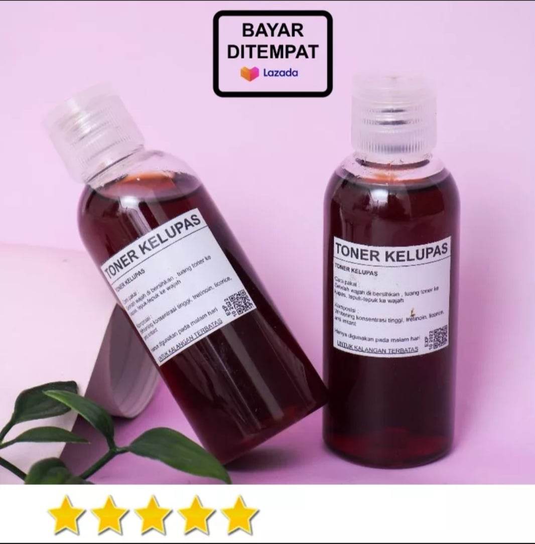 2 BOTOL TONER KELLUPAS UKURAN 60ML GLOWING MENCERAHKAN KULIT