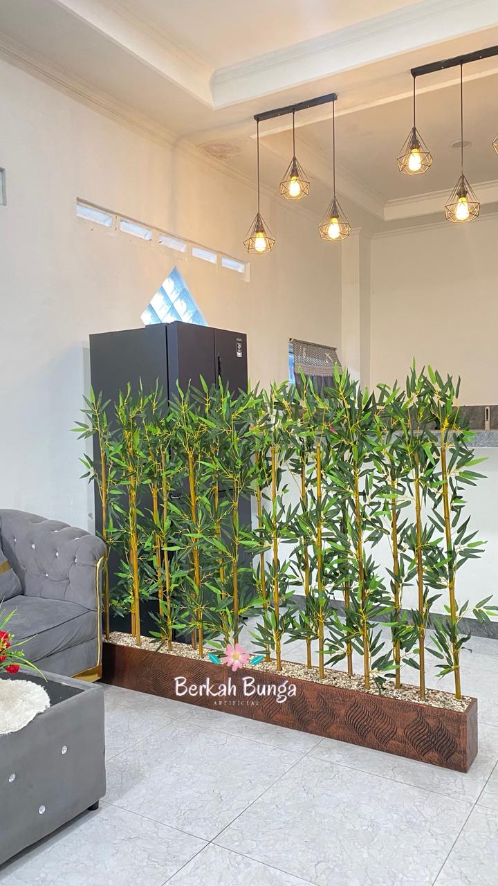 bambu partisi tinggi T 120cm / partisi bambu / partisi ruangan / partisi artificial / tirai penyekat ruangan / dekorasi ruangan / dekorasi rumah / tirai bambu pembatas ruangan bisa COD ke seluruh INDONESIA