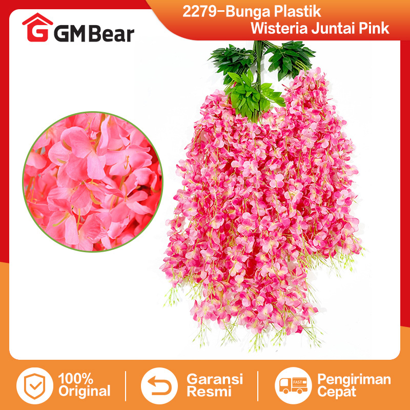 GM Bear Bunga Wisteria Juntai Artificial P0581 - Bunga Wisteria Juntai Imitasi Artificial Flowers