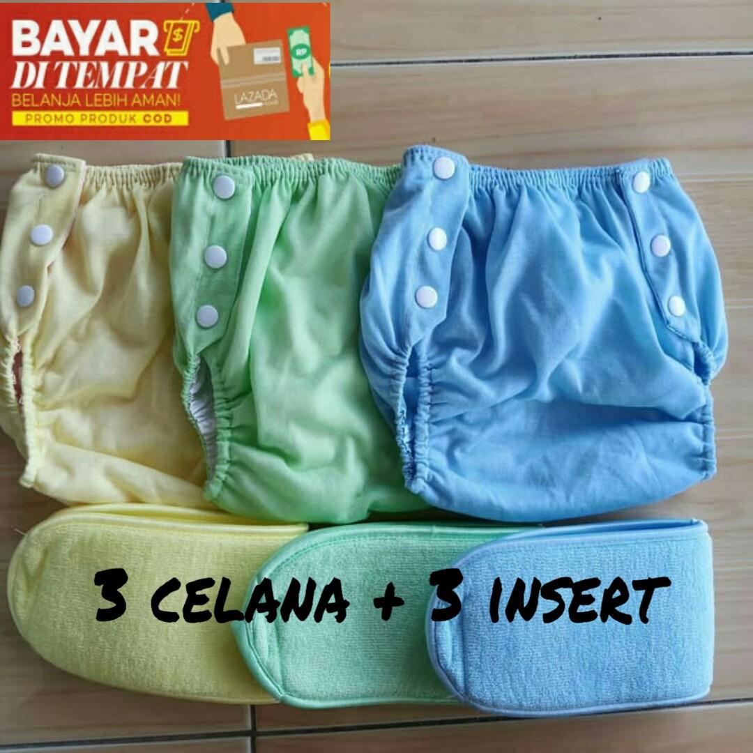 Clodi (3 pcs) / popok kain / celana lampin / popok cuci ulang