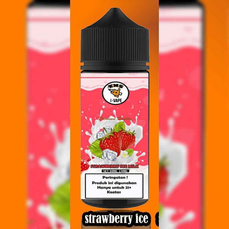 Liquids 60ml Rasa strawberry ice 0 Nic Enak Tebal Kuat Mantab Liqud murah liquud freebase liquit pods friendly