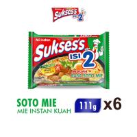 [Paket isi 6] SUKSES Mie Instan Soto Bag 111gr