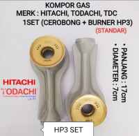 Tungku hp3 Set - PAKET Cerobong Mangkuk Kecil Dan Burner HP3 Kompor Gas Todachi Hitachi