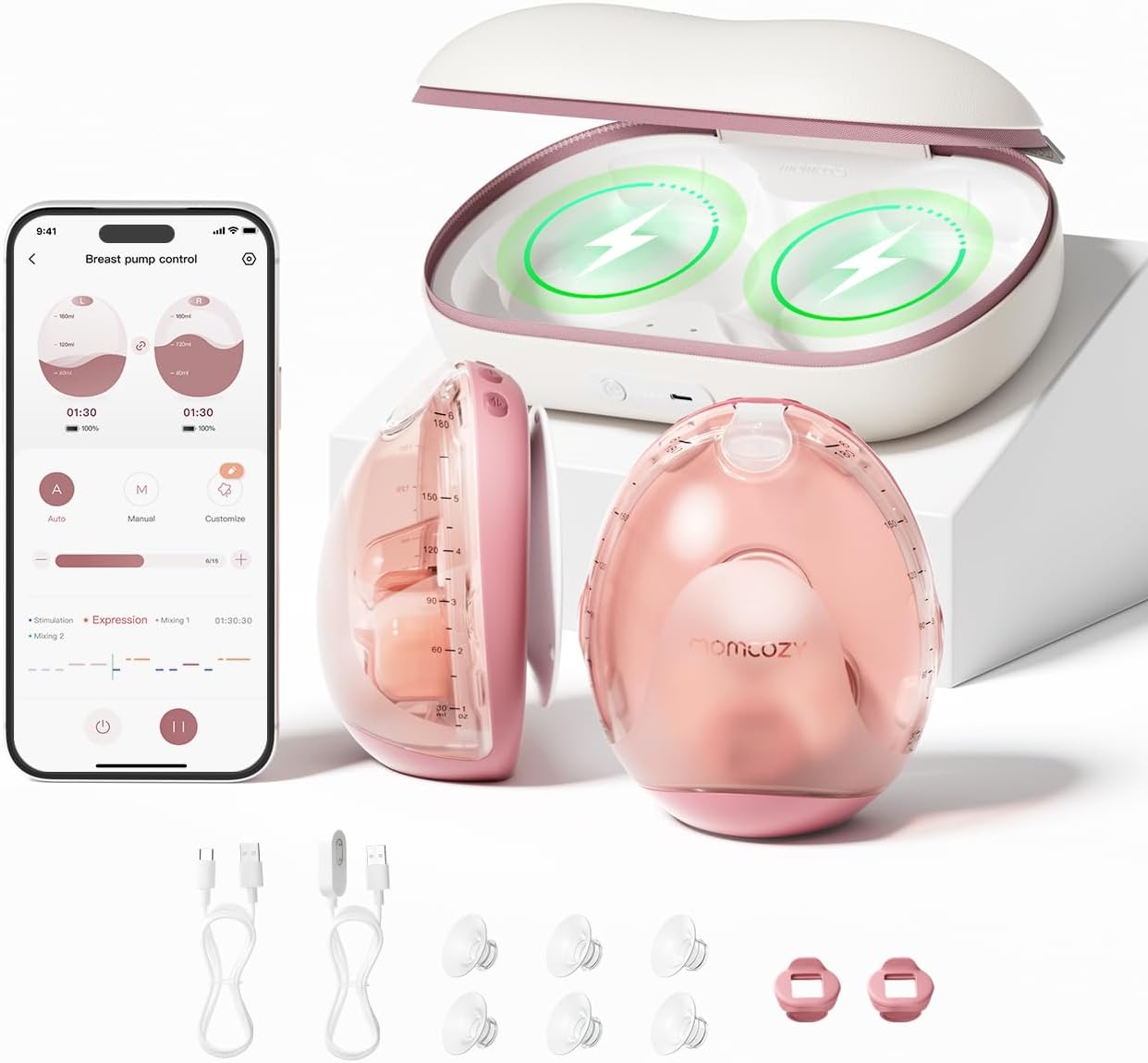 Momcozy Air 1 Ultra-Slim Breast Pump | Pompa ASI