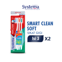 [Paket isi 2] Systema Sikat Gigi Smart Clean Isi 3 pcs