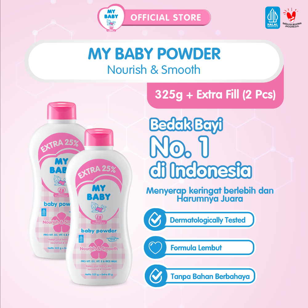 MY BABY Powder Nourish & Smooth [325 g / 2 pcs] - Exp: 02.2029