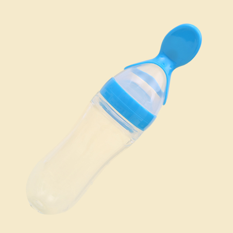 BabyShine Botol sendok makan bayi silikon /soft squeeze feeder/baby spoon dispenser