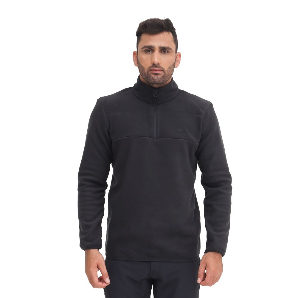 910008018 MEN'S HARAU HALF ZIP WARMER - BLK