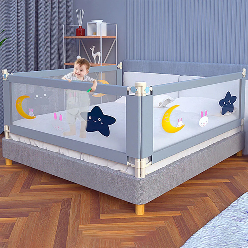 Baby Bedrail Baby Bed Rail Safety Guard Bedguard Fence Extra Tall Pembatas Pengaman Pagar Kasur Bayi Tempat Tidur Bayi Ranjang Anak Bayi Box Bayi Fence Tinggi 105 CM Bayi Tempat Tidur Baby Bedrail Baby Bed Rail Safety Guard