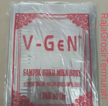 60 pc / 1 pack Sampul Plastik Mika Buku Tulis Boxy Boxi Maxy Maxi Campus Bening Polos