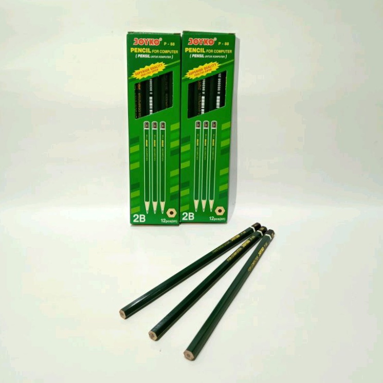 SELUSIN ( 12 PCS ) Pensil 2B Raut Joyko P-88 Pensil 2B Joyko P - 88