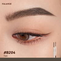 MAANGE 3 in 1 Kepala Ganda Eyebrow Pencil 3D Anti Air Sculpting Smooth Highly Pigment Smudge-proof Pensil Alis MG-E04