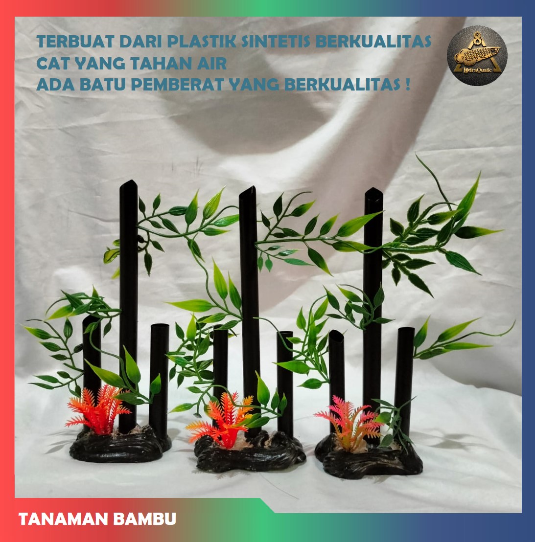 TANAMAN HIAS BAMBU TANAMAN HIAS PLASTIK TANAMAN HIAS AQUARIUM HIASAN AQUARIUM AQUASCAPE TANAMAN SINTETIK