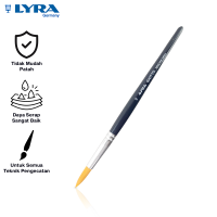 LYRA Kuas Lukis France Serie 500 1 Pcs Taklon Round Art Brush Painting Brush Peralatan Melukis LYR-560000
