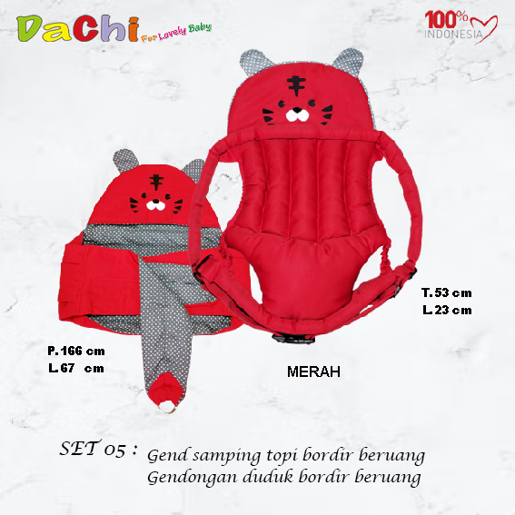 Set 05 Gendongan Samping Beruang Dan Duduk Beruang