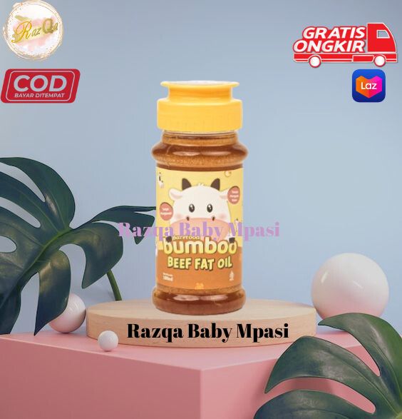 BUMBOO Oil MPASI Minyak Bahan Alami Bernutrisi Sumber Lemak & Omega 369 BB Booster Tanpa Perisa & Pengawet Tumis atau Topping razqa baby mpasi