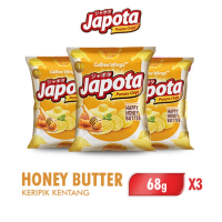 [Paket isi 3] JAPOTA Keripik Kentang Happy Honey Butter 68GR