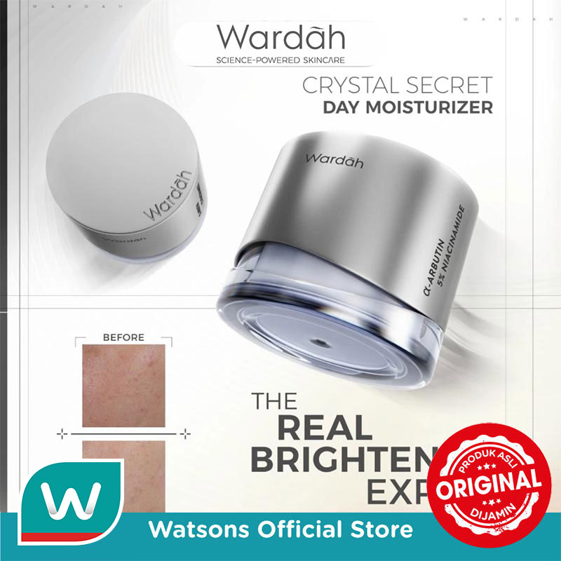 Wardah Crystal Secret a-Arbutin 5% Niacinamide Hyperpigmentation Expert SPF 35 PA+++ Day Moisturi...