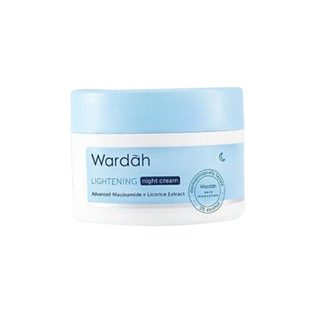 Wardah Lightening Night Cream Advanced Niacinamide 20 ml / 30 gr / Krim Malam Wardah Lightening