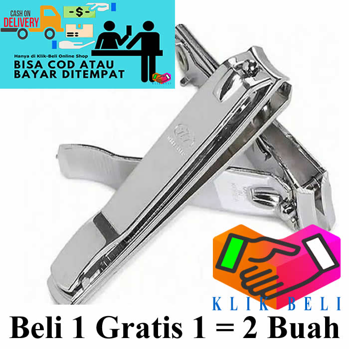 Klik-Beli 2 Pcs Gunting Kuku JUMBO 777 Besar Three Seven A196A MADE IN KOREA Manicure Padicure St...