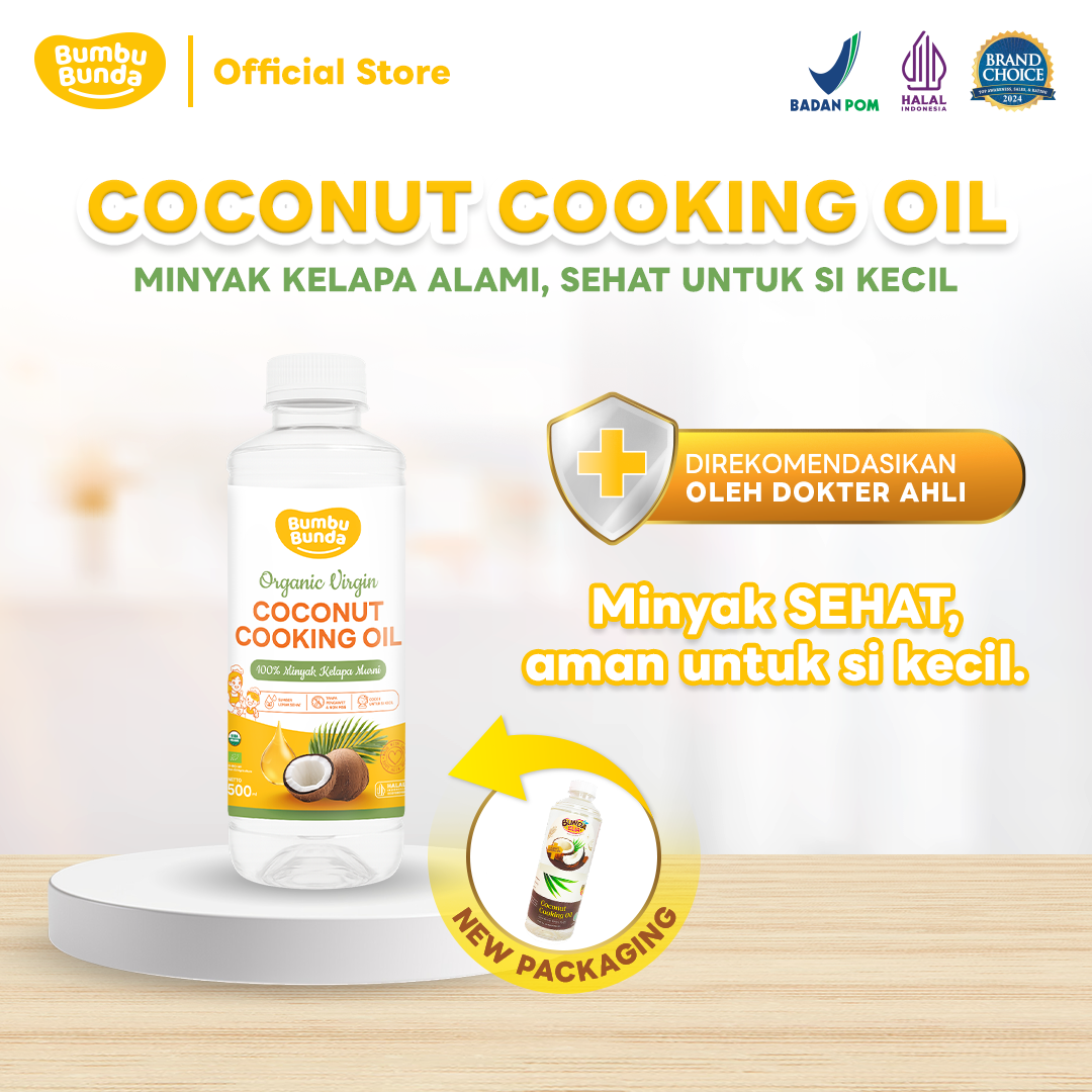 Bumbu Bunda Elia Coconut Cooking Oil / Minyak MPASI / BB Booster MPASI / CCO / Lemak MPASI / Minyak Sehat