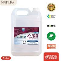 Natura X-100 Sanitizer 5 Liter Disinfectant Antiseptik Desinfektan