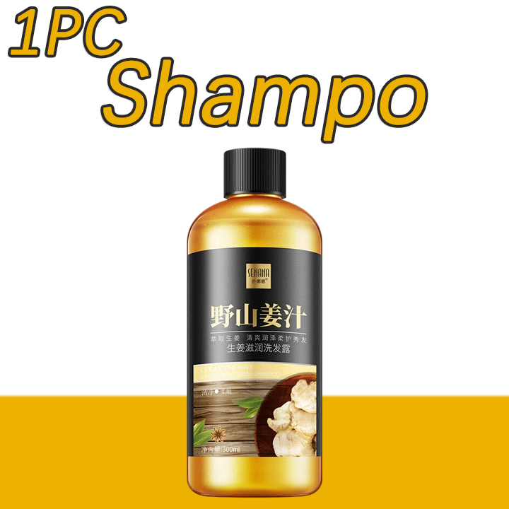 [100% Asli] shampo penumbuh rambut cepat Anti rambut rontok Botak ginger shampoo 300ml kontrol mi...