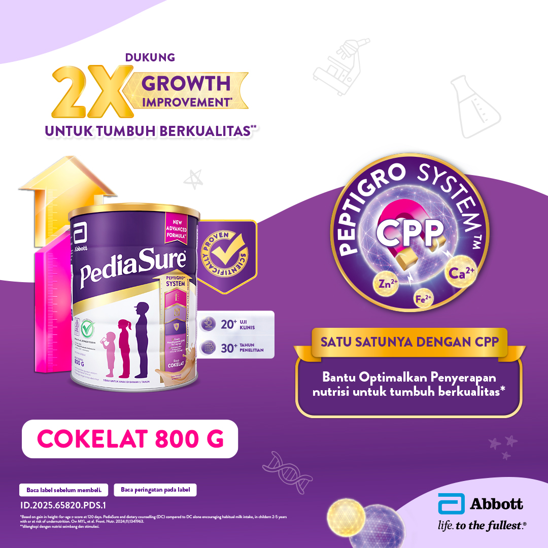 PediaSure Cokelat (1-10th) 800gr - Nutrisi Pertumbuhan