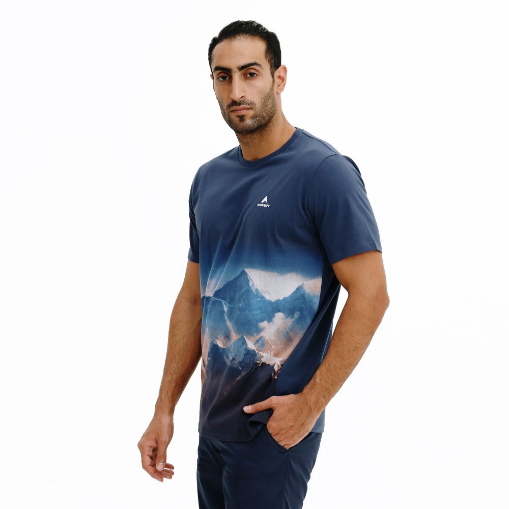 910003824 SAGARMATHA S/S T-SHIRT - BLU