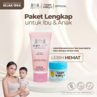 Seger Snow Paket Krim Lightening Cream 60gr & Seger Baby Moisturizing Cream 35gr Mencerahkan Wajah
