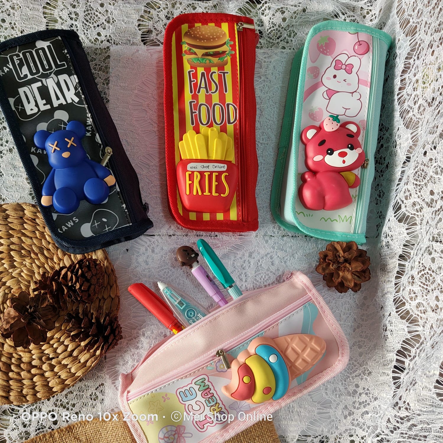 Tempat Pensil Kain Resleting Squisshy