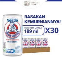 Nestlé BEAR BRAND Susu Sapi Steril Siap Minum 189ml isi 30 pcs [Karton]
