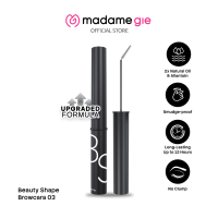 [GRATIS 3 HADIAH] [NEW LAUNCH] [HOT ITEM] Madame Gie Beauty Shape Browcara - Makeup Maskara Alis | 2X Natural Oils | Upgraded Formula | Natural Look | Precision thin brush | Small tapered spoolie | Smudge-proof and fast to set | Waterproof