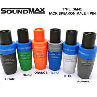 Jack Speakon Spikon Male Soundmax SM4X Original