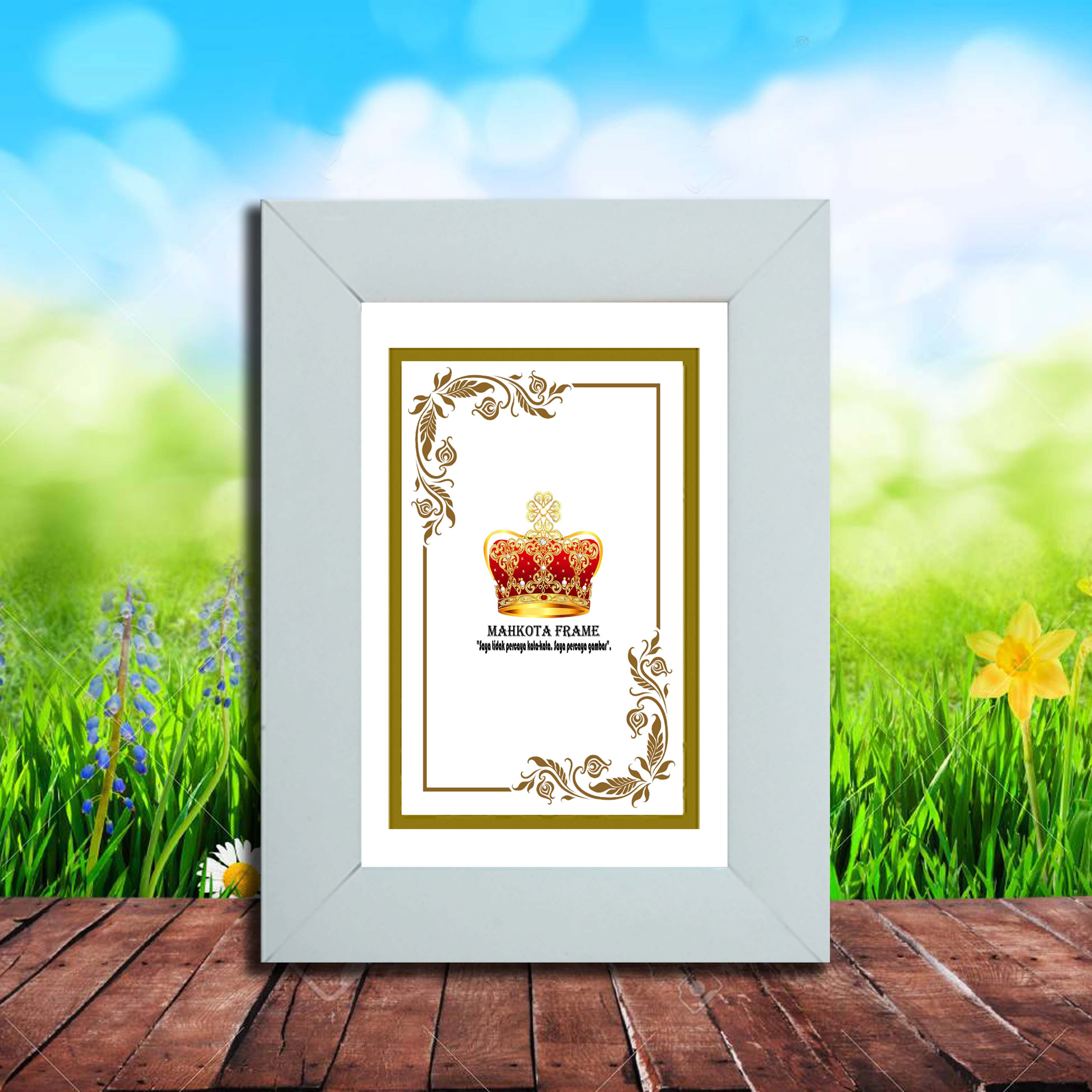 Bingkai Figura Frame Foto 3R (9X13 CM) Hitam/Putih/Gold/Panda/Cokelat