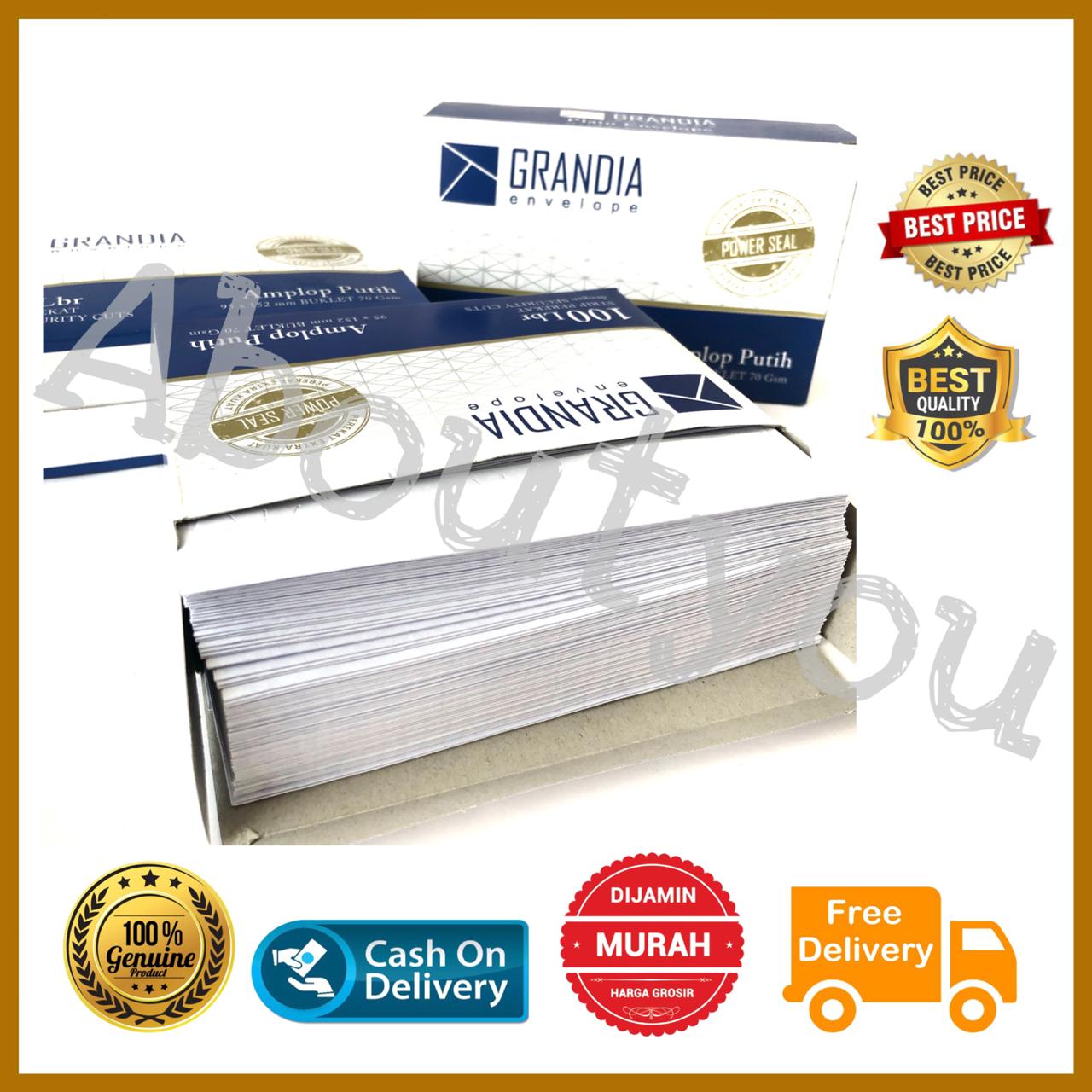 5 box AMPLOP Surat PUTIH 104 polos Air Mail ekonomis 100 lembar ada perekat