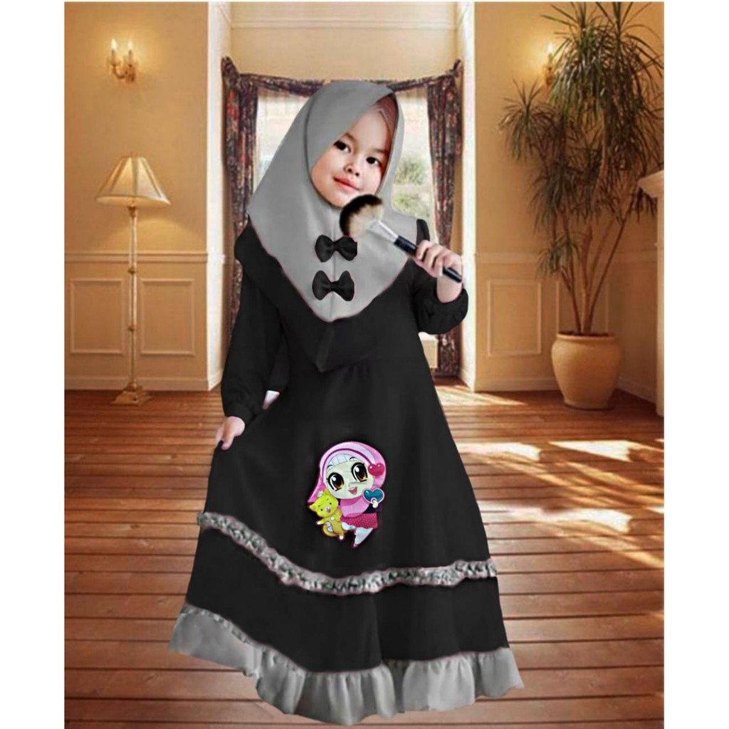 MYREDO - Gamis Baloteli Anak Marsha LOL LED umur 4 5 6 tahun myredo – gamis baloteli anak marsha lol led umur 4 5 6 tahun