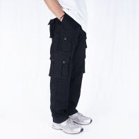 NVSR Long Cargo Pants Extra Pocket Black