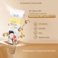 YU CHUN MEI Cordyceps Essence Sunscreen SPF 50 PA ++++ 80 ml - Sunscreen Essence Ringan Tidak Lengket & No White Cast Sunscreen Wajah untuk Kulit Berminyak Sensitif Hydrating Melembapkan Cepat Menyerap Daily Use Premium