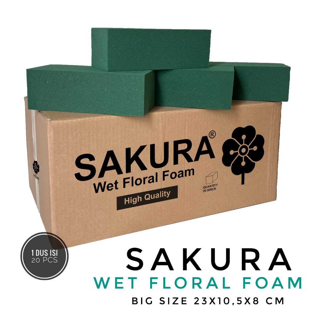 FLORAL FOAM Gabus Penyangga Tusukan Bunga Dekorasi Hiasan Buket Florist