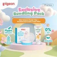 PIGEON Baby Powder Cake Chamomile | Baby Powder Compact | Bedak Padat Bayi | Minim Kepul | Tanpa Pewarna | Hypoallergenic Tested | Bedak Anti Alergi | Non Fragrance| Halal BPOM Original 100%