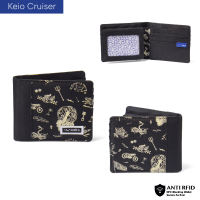 Wallts Dompet Lipat Kanvas Pria Anti Air - Keio Motif