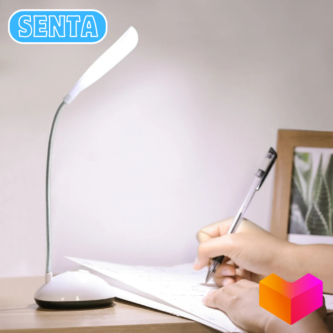 Senta - Lampu Meja Belajar / Lampu Belajar Mini Desk / Lampu Meja LED / Lampu Meja Belajar On Off / Lampu Baca Portabel